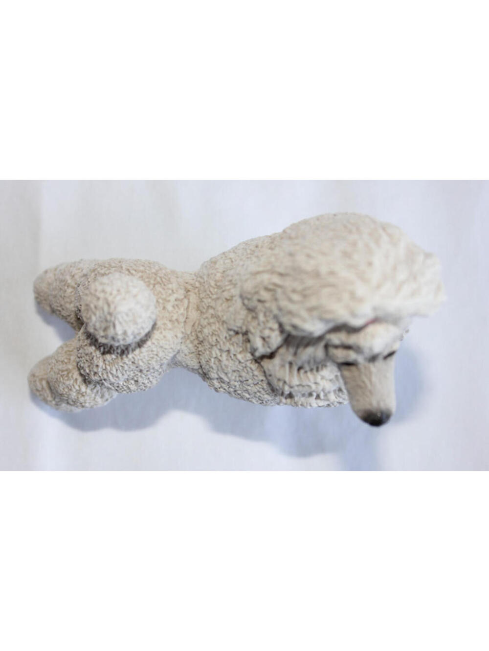 White Standing Poodle Figurine with Show Cut Sandicast - Picture 9 of 11